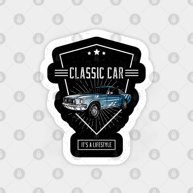 Classic Car - It's a lifestyle Sticker by CC I Design